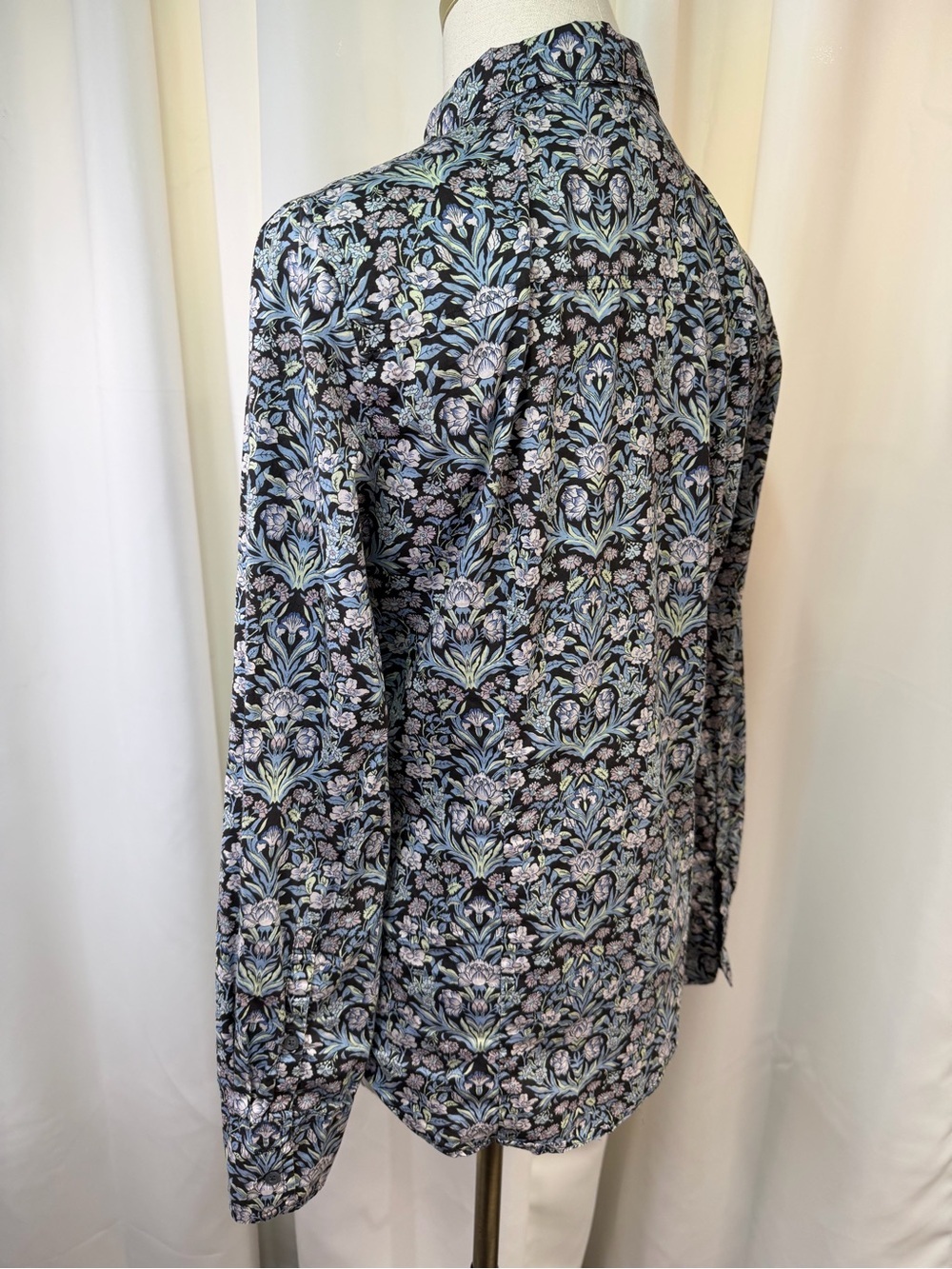 J. Crew x Liberty London Button-Up ‘Perfect Shirt’ in “Junes Meadow Floral” Sz 8 - Picture 10 of 16